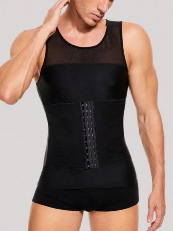 Men's Compression Shapewear Tank Top – Tummy Control Waist Trainer Vest
